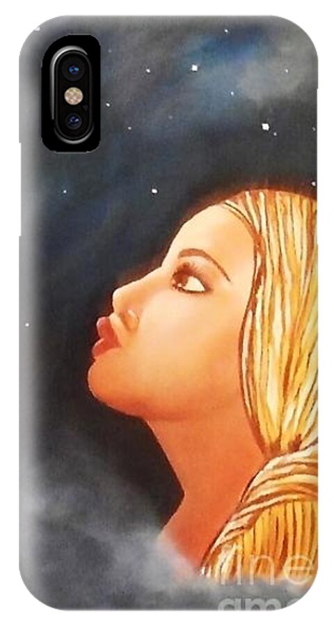 Female iPhone X Case featuring the painting Homeward Bound by Lori Jacobus-Crawford