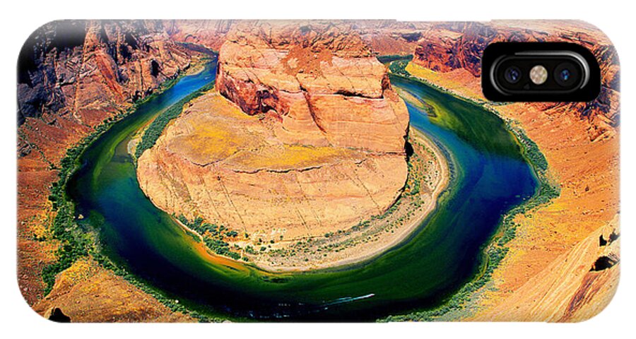 Arizona Landscape iPhone X Case featuring the photograph Horseshoe Bend by Frank Houck