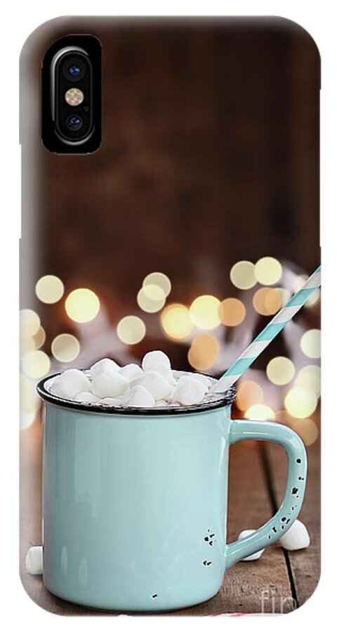 Hot Chocolate iPhone X Case featuring the photograph Hot Cocoa with Mini Marshmallows by Stephanie Frey