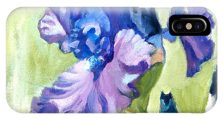 Flowers iPhone X Case featuring the painting Hydrangea by Michael McDougall