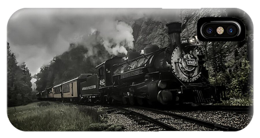 Silverton iPhone X Case featuring the photograph I Hear the Train a Comin' by Doug Scrima