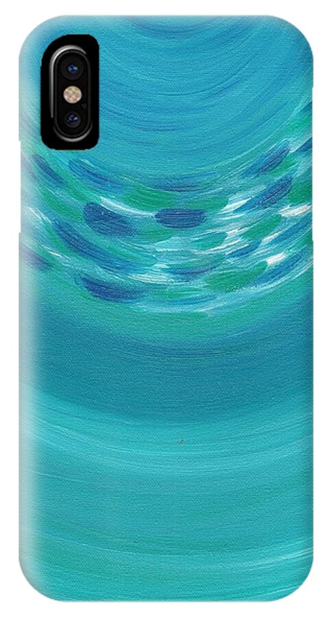 Art iPhone X Case featuring the painting Immersed by Monica Martin
