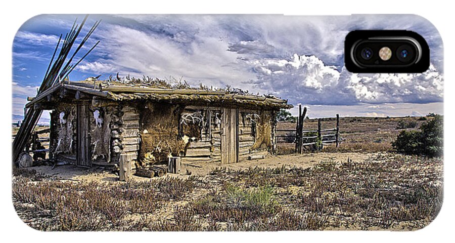 Mixed Media Trading Post Photography. Mixed Media Photography. Mixed Media Nature Photograph. Arizona Landscape Photography. Digital Photography. Digital Arizona Photography. Trading Post Photography. Indian Tribes. Indian Blankets. Indian Horse. Indian Teepee. Indian Buffalo Photography. Buffalo Hides. Buffalo Photography. Nature Photography Fine Art Buffalo Photography. Teepee Poles. Deer. Cow. Buffalo. Elk. Sheep. Rocky Mountain Sheep Colorado. Colorado. iPhone X Case featuring the photograph Indian Trading Post Montrose Colorado by James Steele