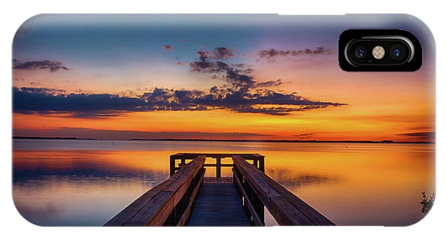 Sunset iPhone X Case featuring the photograph Into the Sunset by Quinn Sedam