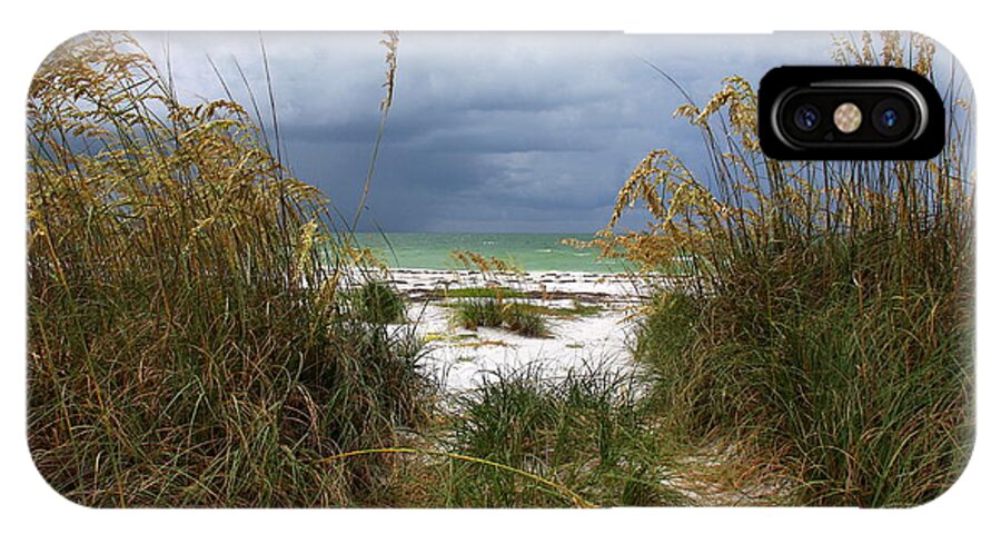 Beach iPhone X Case featuring the photograph Island Trail out to the Beach by Barbara Bowen