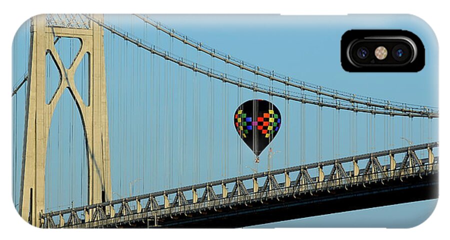 Bridge iPhone X Case featuring the photograph It is balloon by Les Greenwood