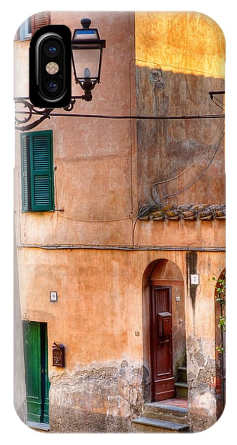 Old iPhone X Case featuring the photograph Italian alley by Silvia Ganora