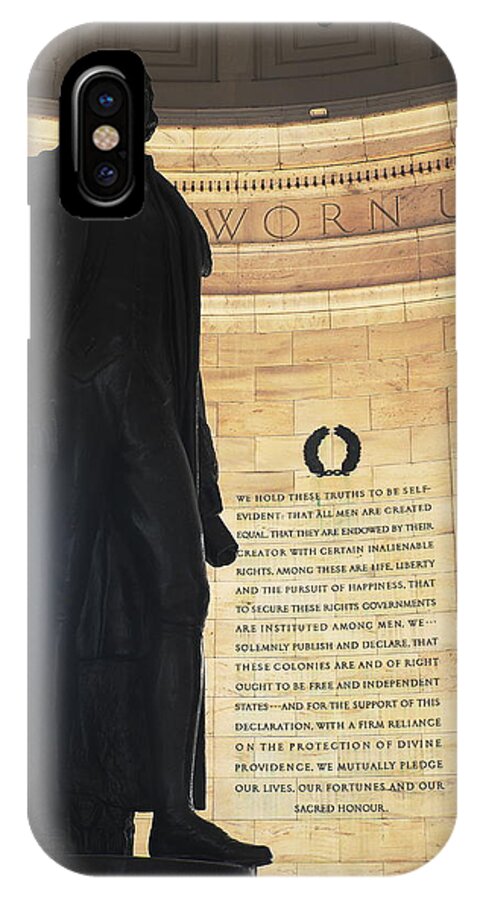 Jefferson Memorial iPhone X Case featuring the photograph Jefferson's Words by George Taylor