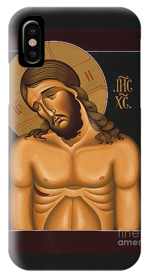 Jesus Christ Extreme Humility iPhone X Case featuring the painting Jesus Christ Extreme Humility 036 by William Hart McNichols