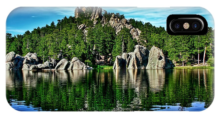 Lake iPhone X Case featuring the photograph Jewel of the Black Hills by Ellen Heaverlo