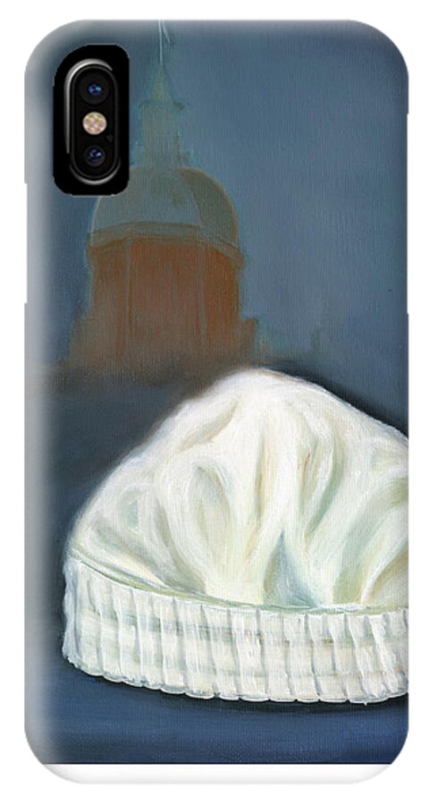 Nursing iPhone X Case featuring the painting Johns Hopkins University School of Nursing by Marlyn Boyd