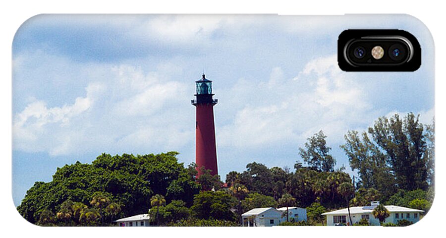 Florida; Juptier; Inlet; Loxahatchee; River; Atlantic; Coast; Shore; Beach; Light; Lighthouse; Beaco iPhone X Case featuring the photograph Jupiter Inlet Florida by Allan Hughes