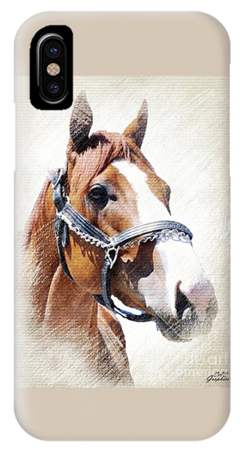 Justify iPhone X Case featuring the digital art Justify by CAC Graphics