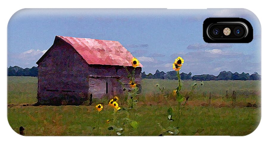 Landscape iPhone X Case featuring the photograph Kansas Landscape by Steve Karol