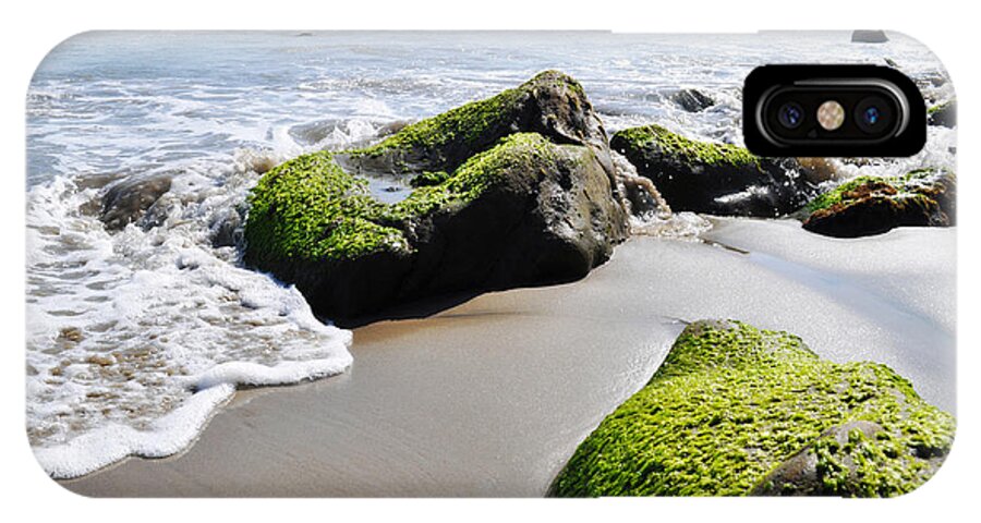 La Piedra State Beach iPhone X Case featuring the photograph La Piedra Shore Malibu by Kyle Hanson
