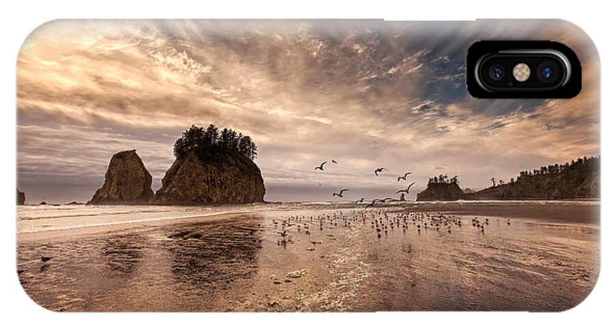 2nd Beach iPhone X Case featuring the photograph La Push Sunset by Ian Good