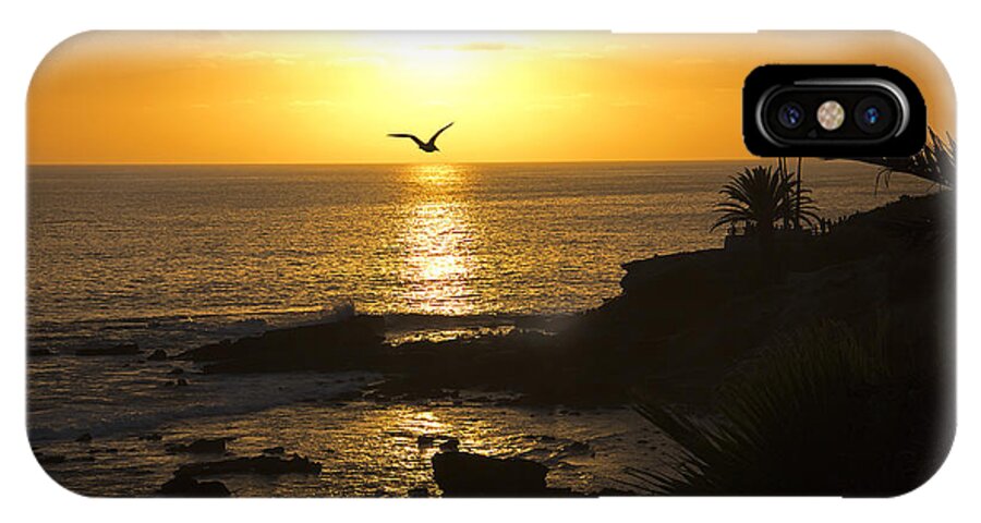 Wall Art iPhone X Case featuring the photograph Laguna Sunset by Kelly Holm