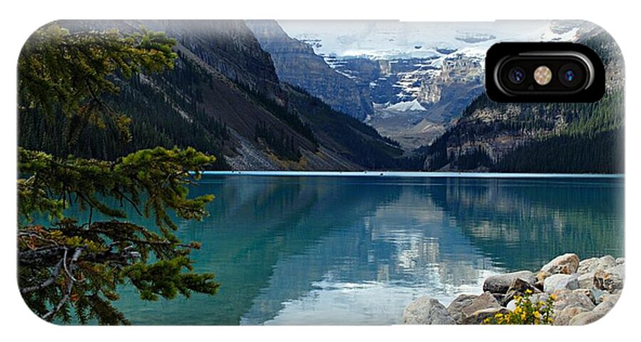Lake Louise iPhone X Case featuring the photograph Lake Louise 2 by Larry Ricker