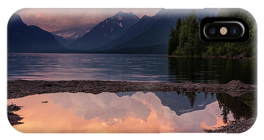 Glacier National Park iPhone X Case featuring the photograph Lake McDonald Sunset by Mark Kiver