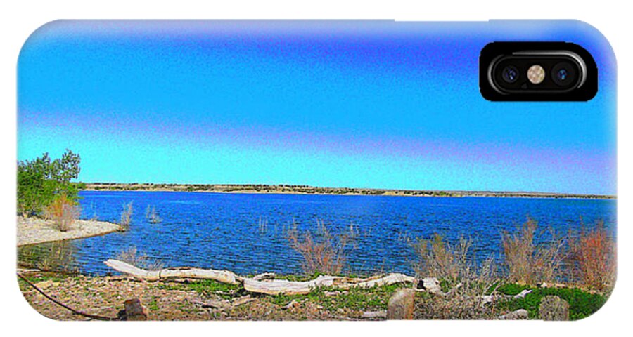  iPhone X Case featuring the photograph Lake Pueblo Painted by Kelly Awad