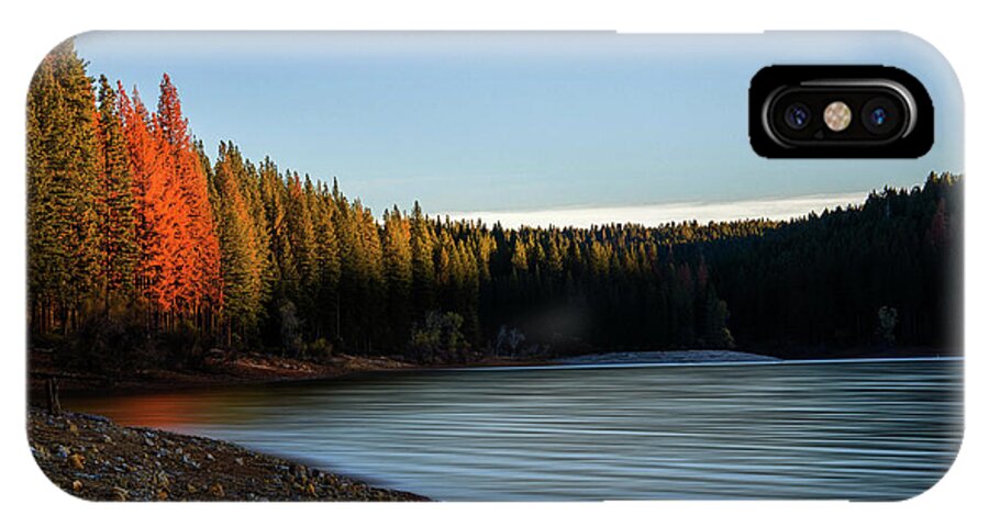 Sunrise iPhone X Case featuring the photograph Lake Sunrise by Janet Kopper