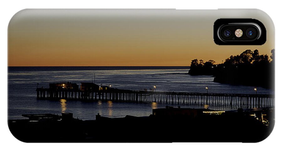Capitola iPhone X Case featuring the photograph Last 2015 Sunset by Lora Lee Chapman