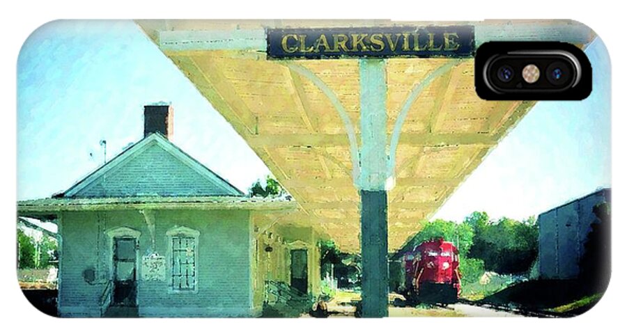 Last Train To Clarksville iPhone X Case featuring the painting Last Train To Clarksville by Desiree Paquette