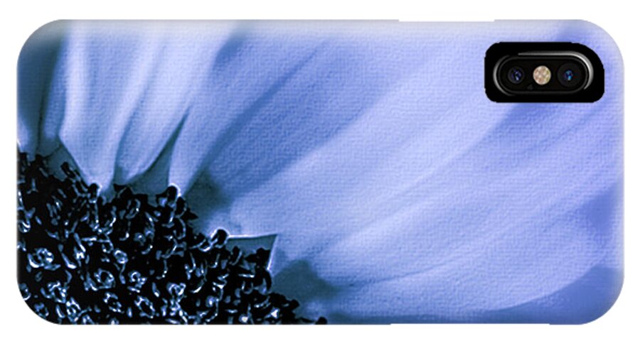 Mona Stut iPhone X Case featuring the photograph Lavender Blue Silk by Mona Stut