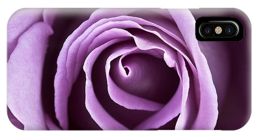 Rose iPhone X Case featuring the photograph Lavender Rose by Douglas Kikendall