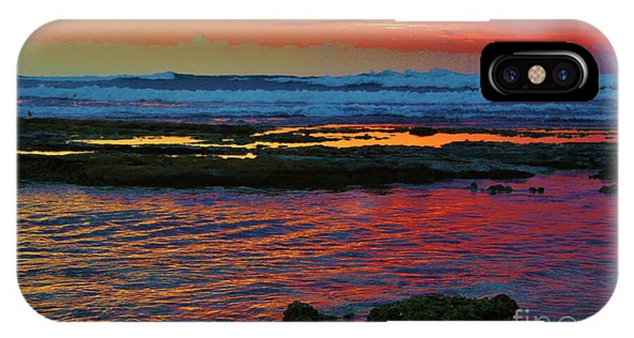 Seascape iPhone X Case featuring the photograph Layered Sunset by Craig Wood