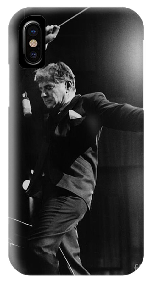 1965 iPhone X Case featuring the photograph Leonard Bernstein by Granger