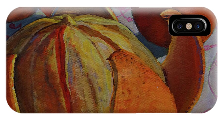 Oranges iPhone X Case featuring the painting Let Others See The Inner You by Joan Coffey