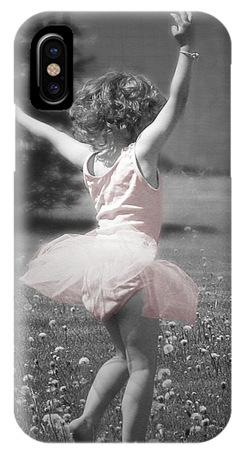 Little Girl iPhone X Case featuring the photograph Life's a Dance by Cindy Singleton