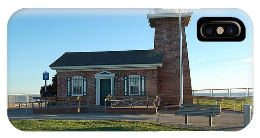 Lighthouse iPhone X Case featuring the photograph lighthouse in Santa Cruz by Garnett Jaeger