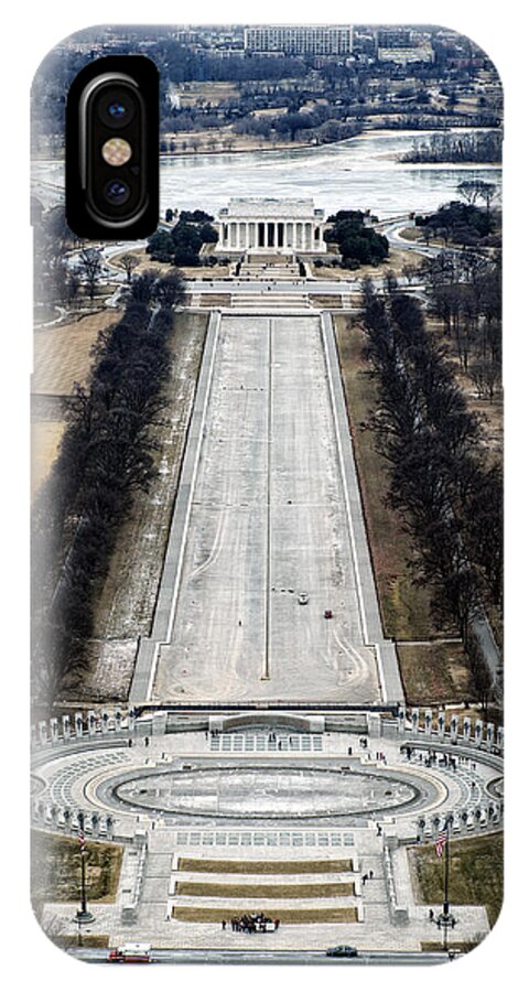 Washington Dc iPhone X Case featuring the photograph Lincoln and WWII Memorials by George Taylor