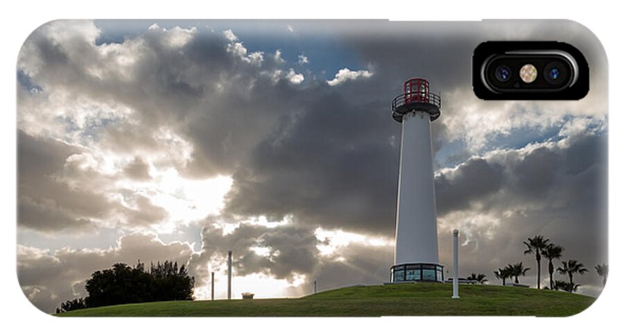 Lighthouse iPhone X Case featuring the photograph Lion's Lighthouse for Sight - 2 by Ed Clark