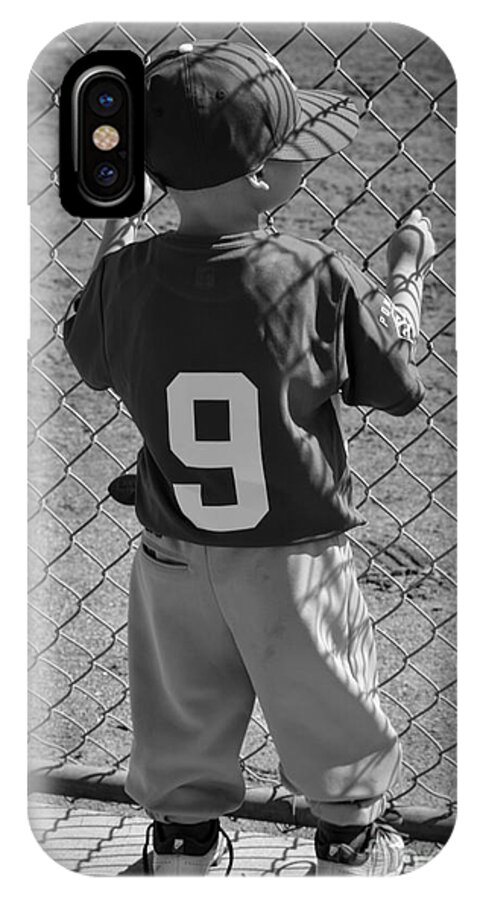 Baseball iPhone X Case featuring the photograph Little Brother by Leah McPhail