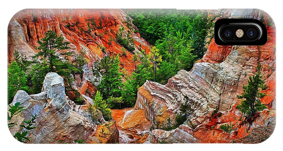 Art Prints iPhone X Case featuring the photograph Little Grand Canyon by Dave Bosse