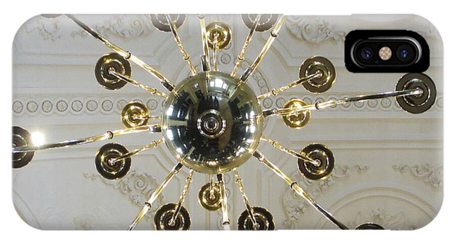 Chandelier iPhone X Case featuring the photograph London St Martin in the Fields by Annette Hadley