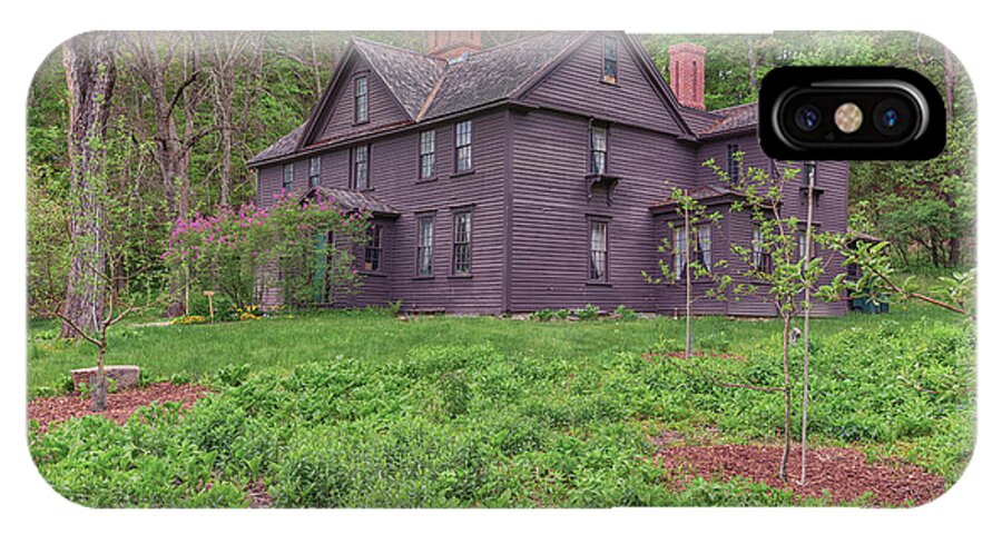 Louisa May Alcotts Orchard House Concord Massachusetts iPhone X Case featuring the photograph Louisa May Alcotts Orchard House Concord Massachusetts by Brian MacLean