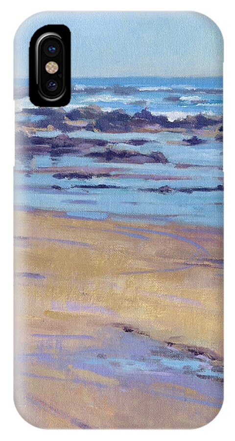 California iPhone X Case featuring the painting Low Tide by Konnie Kim