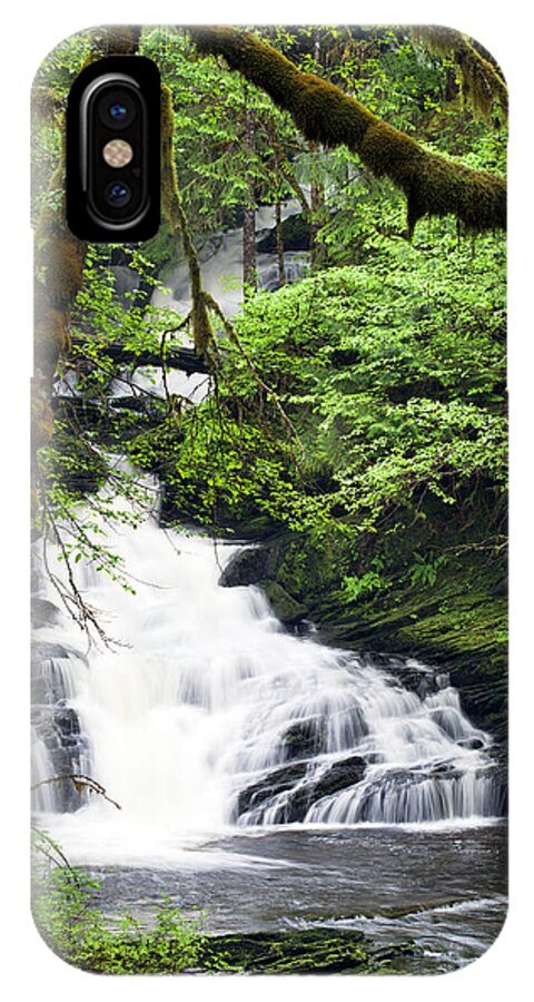 Lunch Creek iPhone X Case featuring the photograph Lower Lunch Creek Falls by Paul Riedinger