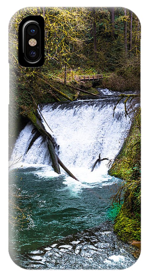 Lower North Falls iPhone X Case featuring the photograph Lower North Falls by Jerry Cahill