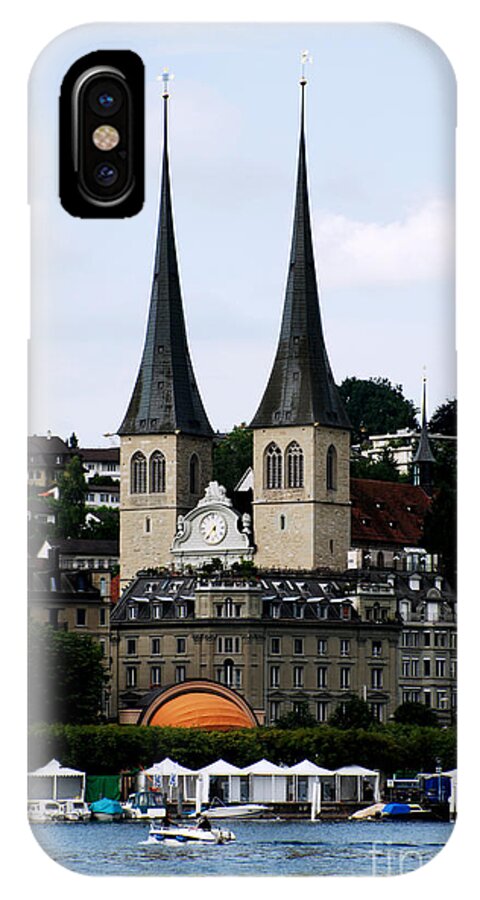 Cathedrals iPhone X Case featuring the photograph Lucerne Cathedral by Pravine Chester