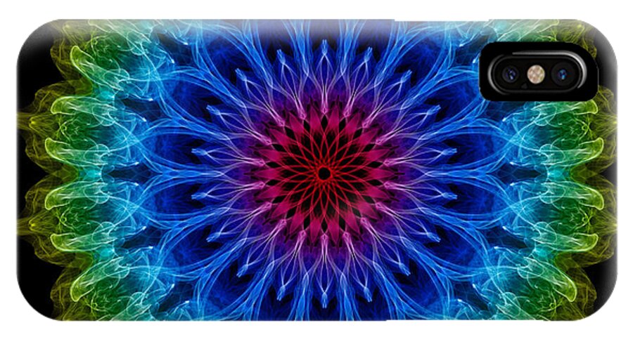 Abstract iPhone X Case featuring the photograph Mandala by Roger Monahan