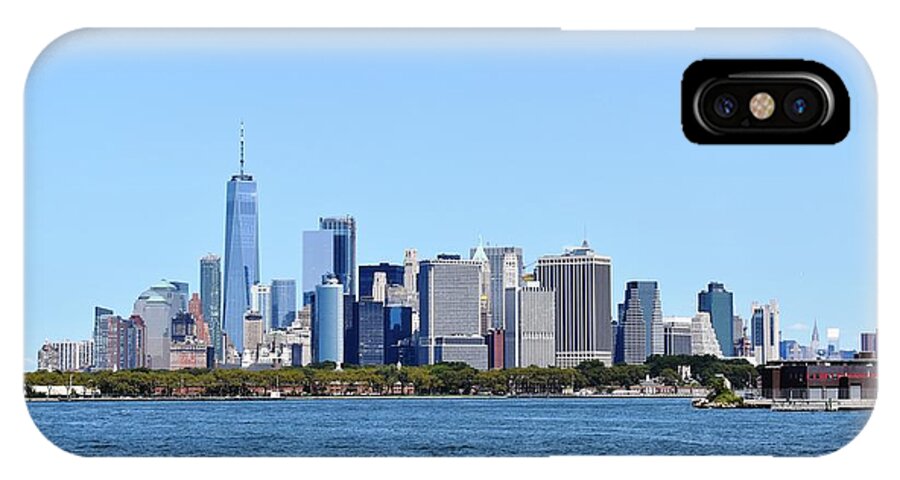 Manhattan iPhone X Case featuring the photograph Manhattan Skyline 1 by Nina Kindred