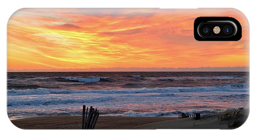 Obx Sunrise iPhone X Case featuring the photograph March 23 Sunrise by Barbara Ann Bell