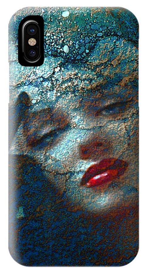 Marilyn iPhone X Case featuring the digital art Marilyn Str. 1 by Theo Danella