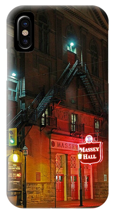 Print iPhone X Case featuring the photograph Massey Hall by Dragan Kudjerski