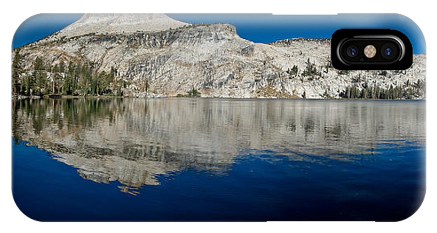 Sierra Nevada iPhone X Case featuring the photograph May Lake Panorama by Greg Nyquist